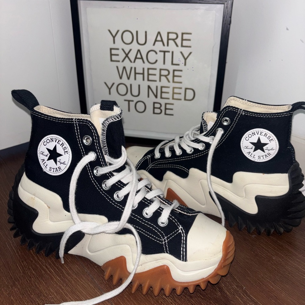 Converse High-Top Sneakers - Black and Cream